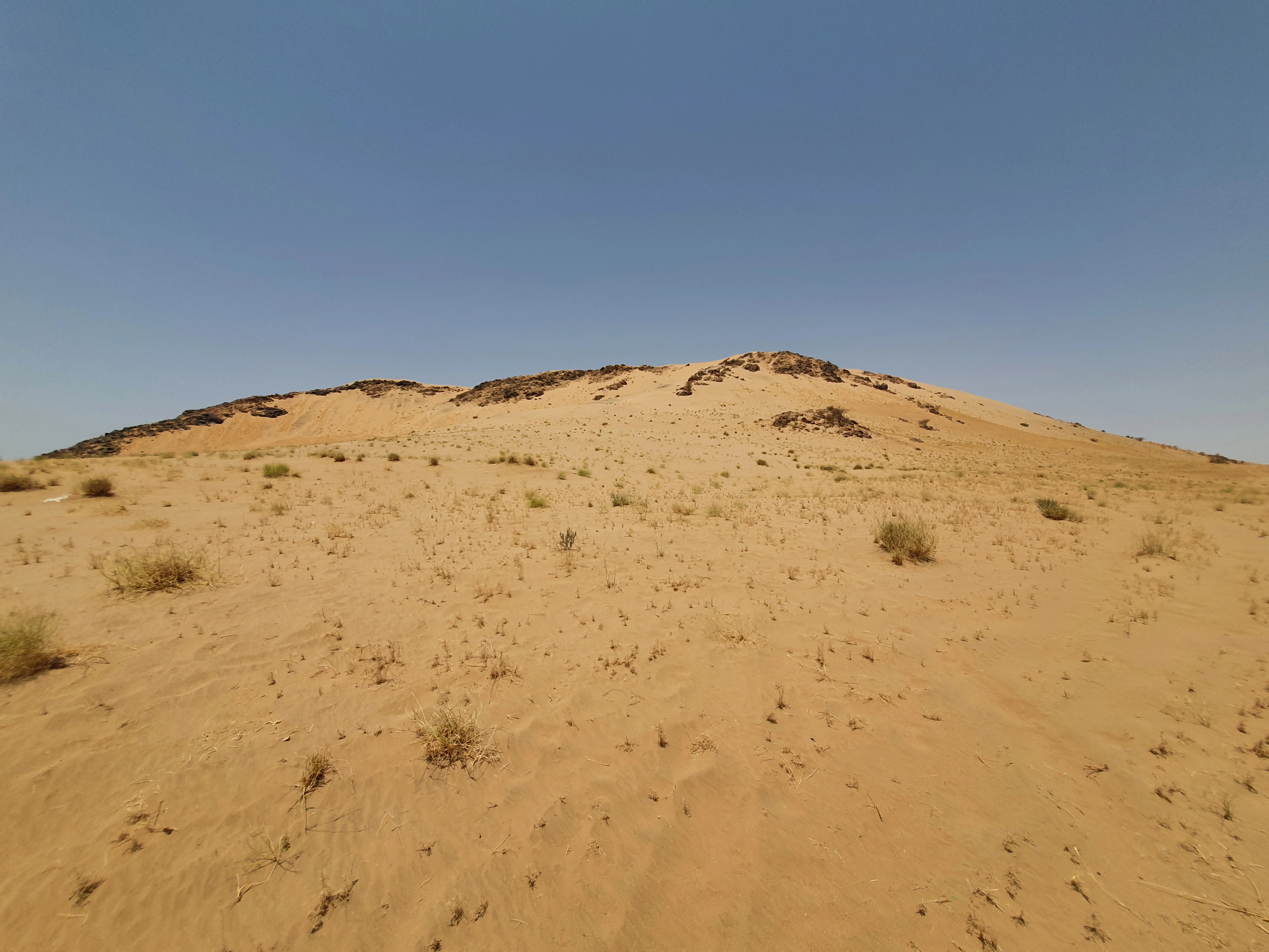 A sand hill at the site of Badr, associated in local tradition with the angelic support described in the Quranic account of the battle